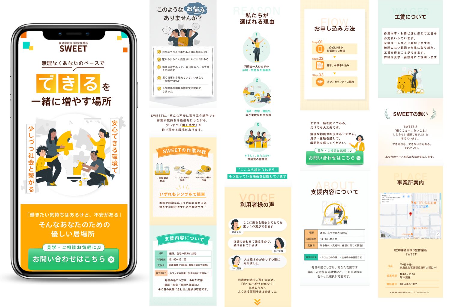 就労継続支援B型LPサイト画像